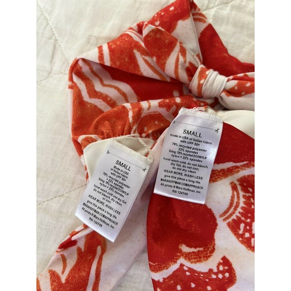 Mara Hoffman Floral Orange Bikini SET S Retail $320 Small - Picture 10 of 10
